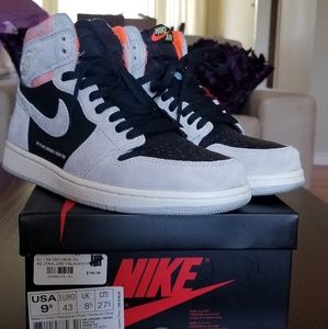Jordan 1 Neutral Gray/Hyper Crimson | Sz 9.5
